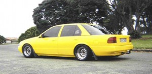 V8 EA yellow rear 